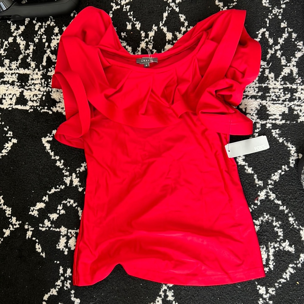 Red Gracia blouse